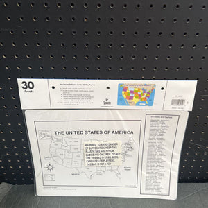 US Map Jumbo Map Pad (NEW)