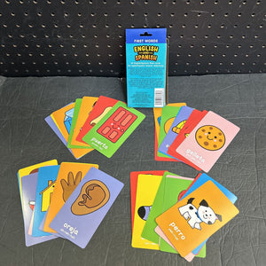 First Words English & Spanish Flash Cards