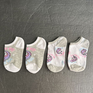 2pk Girls Unicorn Socks