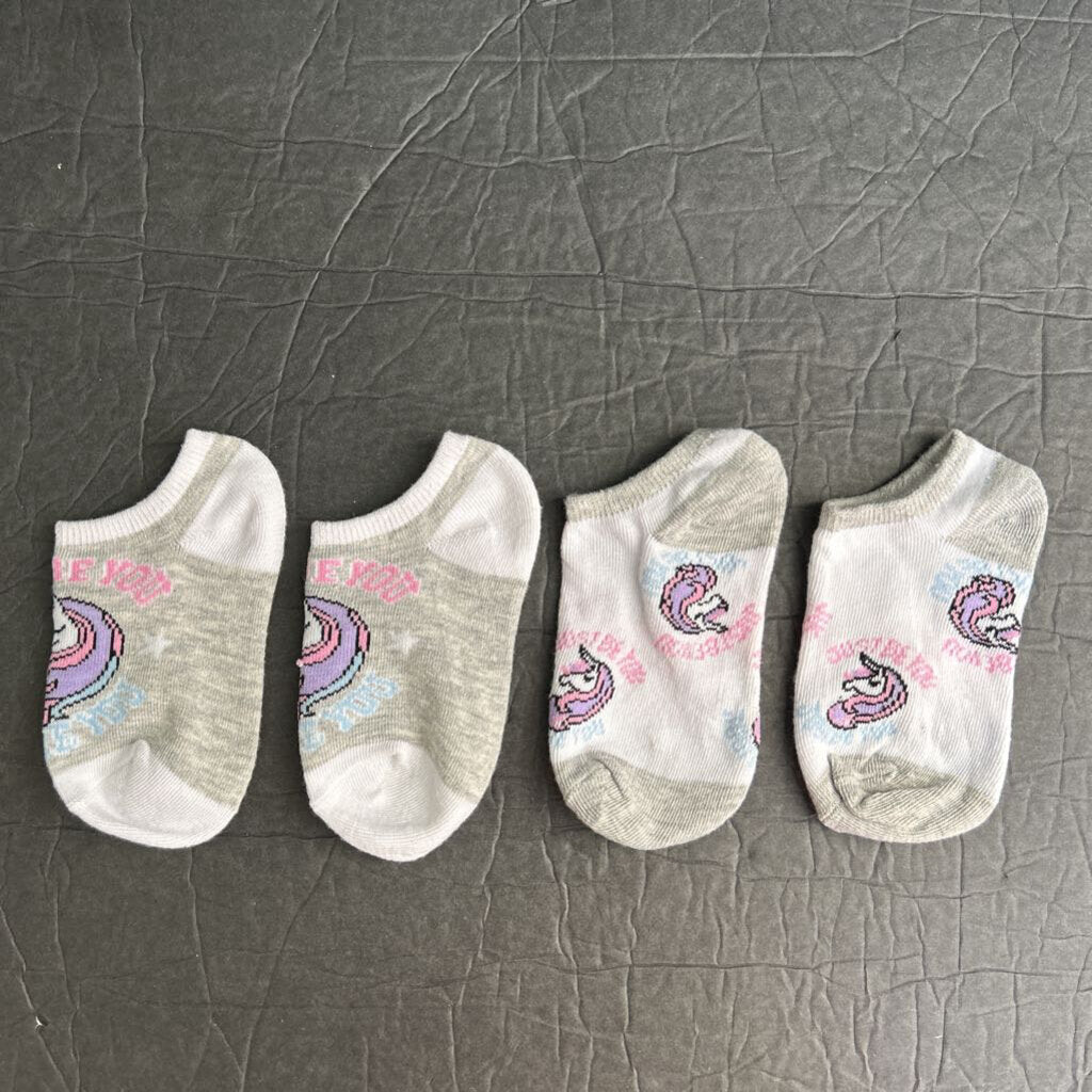 2pk Girls Unicorn Socks