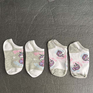2pk Girls Unicorn Socks