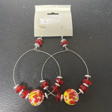 Load image into Gallery viewer, Bead Hoop Earrings (NEW) (Charlotte Accessories)
