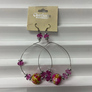 Bead Hoop Earrings (NEW) (Charlotte Accessories)