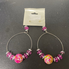 Load image into Gallery viewer, Bead Hoop Earrings (NEW) (Charlotte Accessories)
