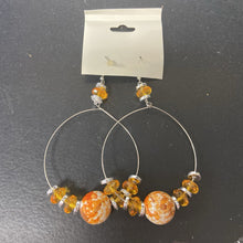 Load image into Gallery viewer, Bead Hoop Earrings (NEW) (Charlotte Accessories)
