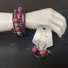 Load image into Gallery viewer, Beaded Bracelet &amp; Earrings Set (NEW) (Jlove)

