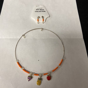 Fruit Necklace & Earrings Set (NEW) (Iris Kids)