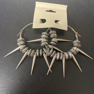 Spike Hoop Earrings (NEW) (Charlotte Accessories)
