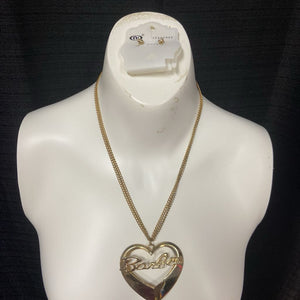 "Barbie" Necklace & Earrings Set (NEW)