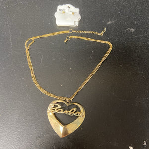 "Barbie" Necklace & Earrings Set (NEW)