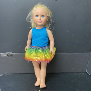 Doll in Sparkly Skirt & Top