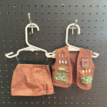 Load image into Gallery viewer, 2pc Girl Scout Brownie Outfit for 18" Doll

