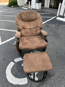 Swivel Glider Rocking Chair w/Ottoman (CANNOT SHIP, STORE PICKUP ONLY)