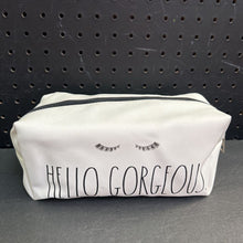 Load image into Gallery viewer, "Hello, Gorgeous." Cosmetics Bag
