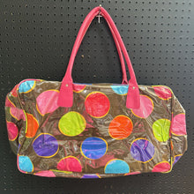 Load image into Gallery viewer, Polka Dot Vinyl Overnight Travel Bag
