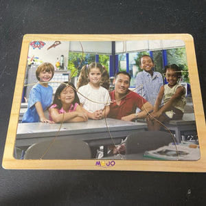 7pc Wooden Teacher & Students Puzzle