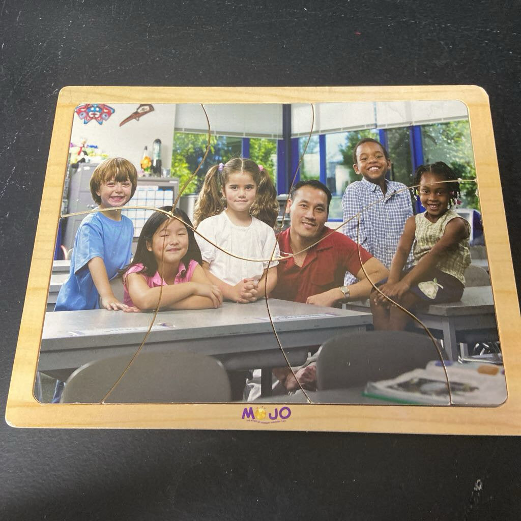 7pc Wooden Teacher & Students Puzzle