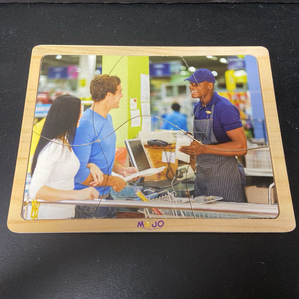 6pc Wooden Cashier Puzzle