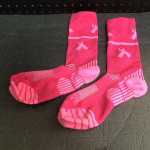 Girls Breast Cancer Socks