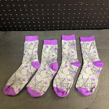 Load image into Gallery viewer, Girls 2pk Halloween Spider Socks
