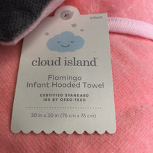 Load image into Gallery viewer, Flamingo Hooded Infant Bath Towel (NEW)
