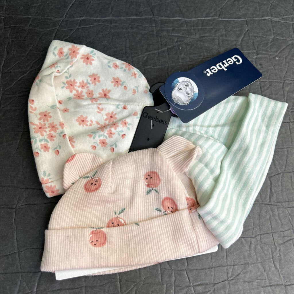 Girls 3pk Infant Hats (NEW)