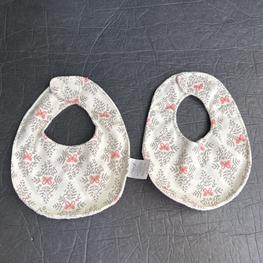 2pk Butterfly Bibs