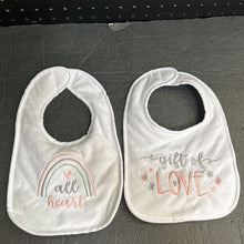 Load image into Gallery viewer, 2pk Heart Bibs
