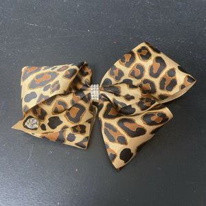 Cheetah Print Hairbow Clip