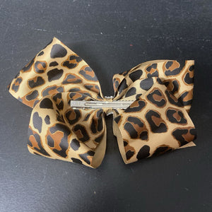 Cheetah Print Hairbow Clip