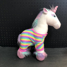 Load image into Gallery viewer, Unicorn w/ striped outfit
