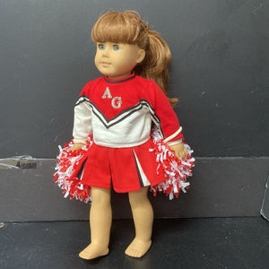 Cheerleader Doll w/Pom Poms