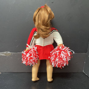 Cheerleader Doll w/Pom Poms