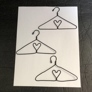 3pk Wire Hangers for 18" Doll