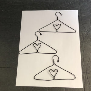 3pk Wire Hangers for 18" Doll