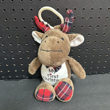 Load image into Gallery viewer, &quot;My First Christmas&quot; Moose Attachment Toy
