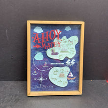 Load image into Gallery viewer, "Ahoy Matey" Treasure Map Wall Picture
