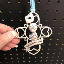 Load image into Gallery viewer, "Bless this Child" Crib Cross Ornament
