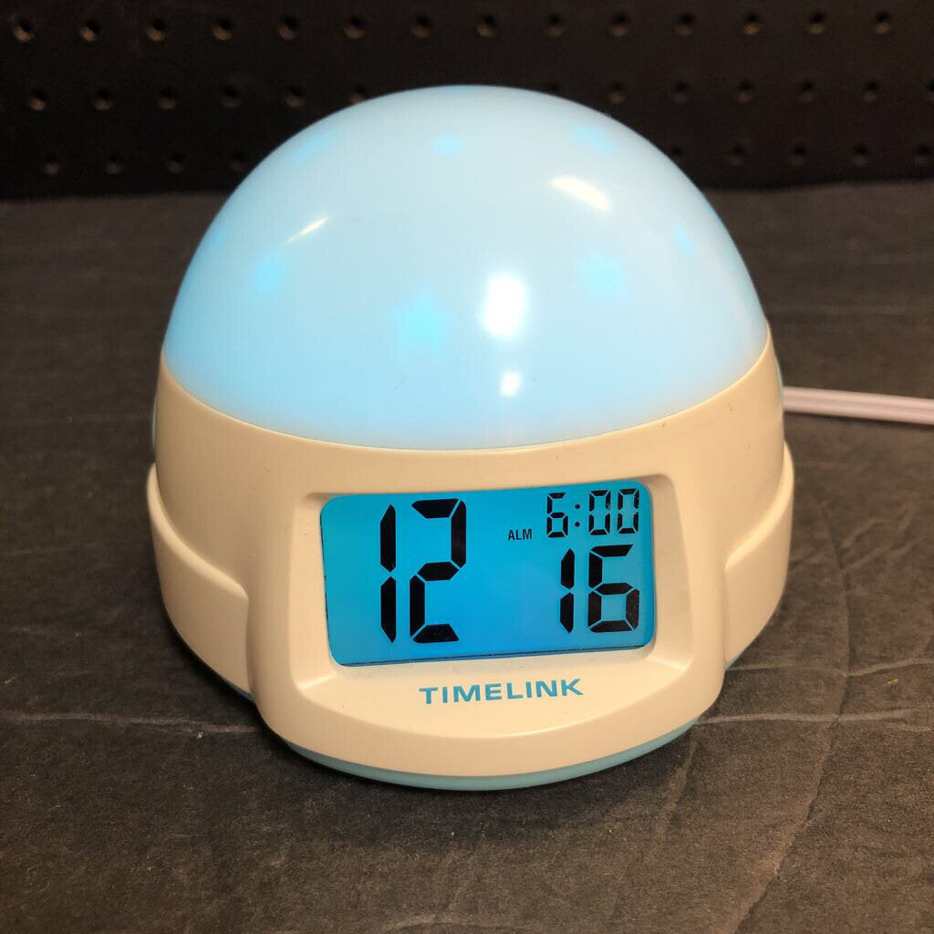 Color Changing Alarm Clock Battery Operated (Timelink)