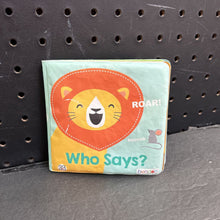 Load image into Gallery viewer, &quot;Who Says?&quot; Sensory Soft Book
