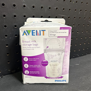 50pk Breast Milk Storage Bags (NEW)