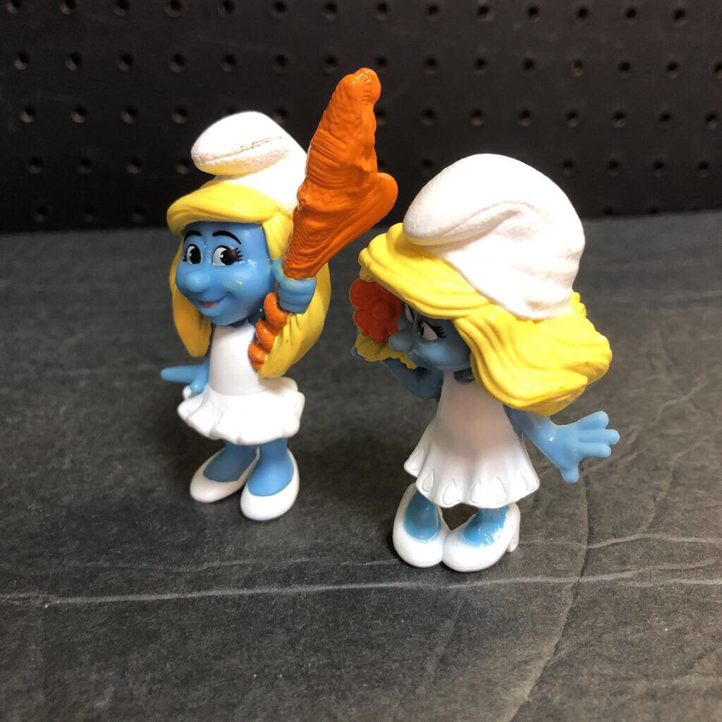 2pk Smurfette Figures