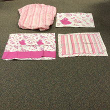 Load image into Gallery viewer, Sleeping Beauty Flat Sheet, Fitted Sheet, &amp; Pillowcase Set
