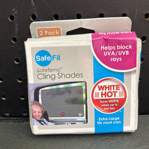 2pk Safe Temp Car Cling Shades (NEW)