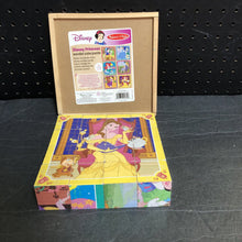 Load image into Gallery viewer, Disney Princess Wooden Cube Puzzle
