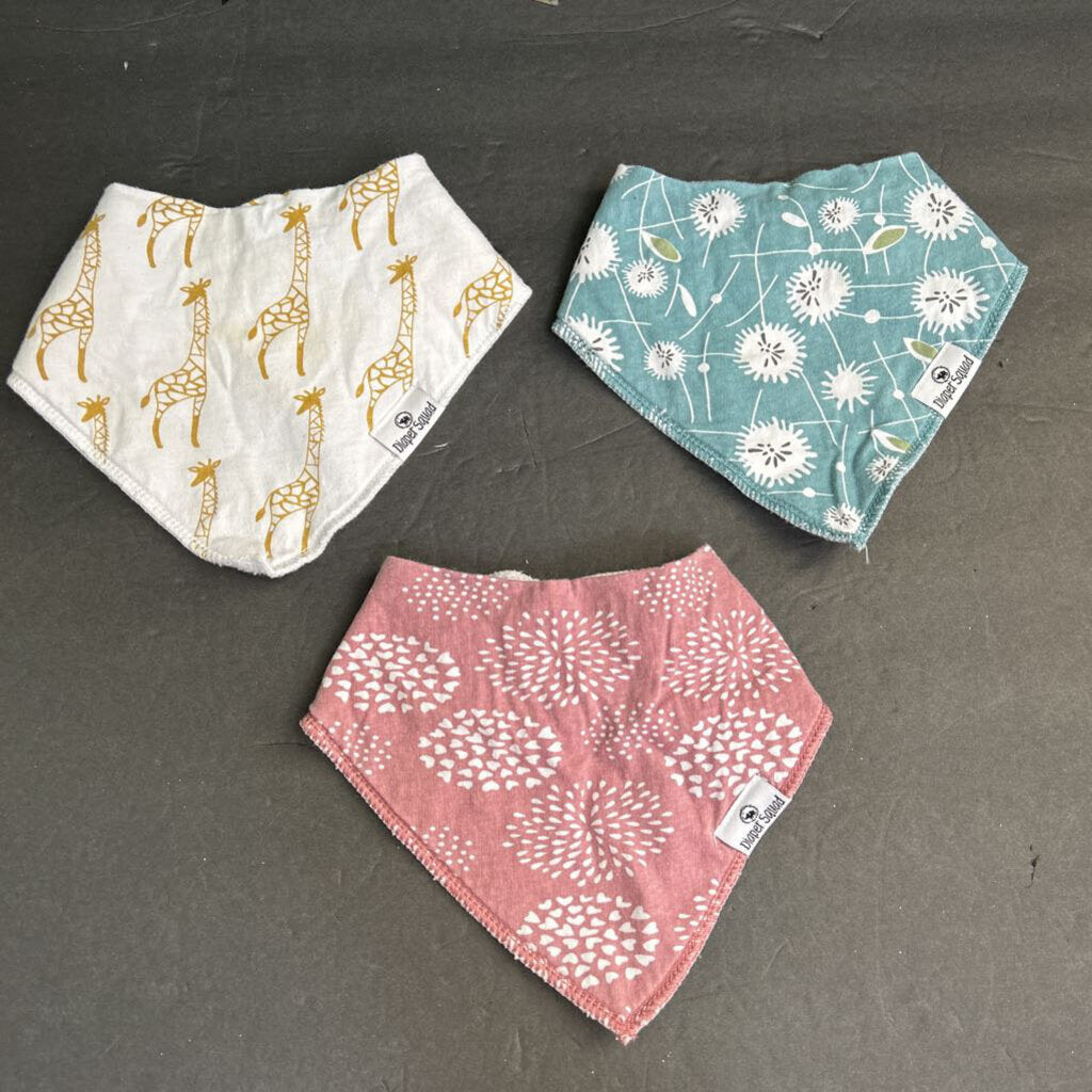 3pk Bandana Bibs (Diaper Squad)