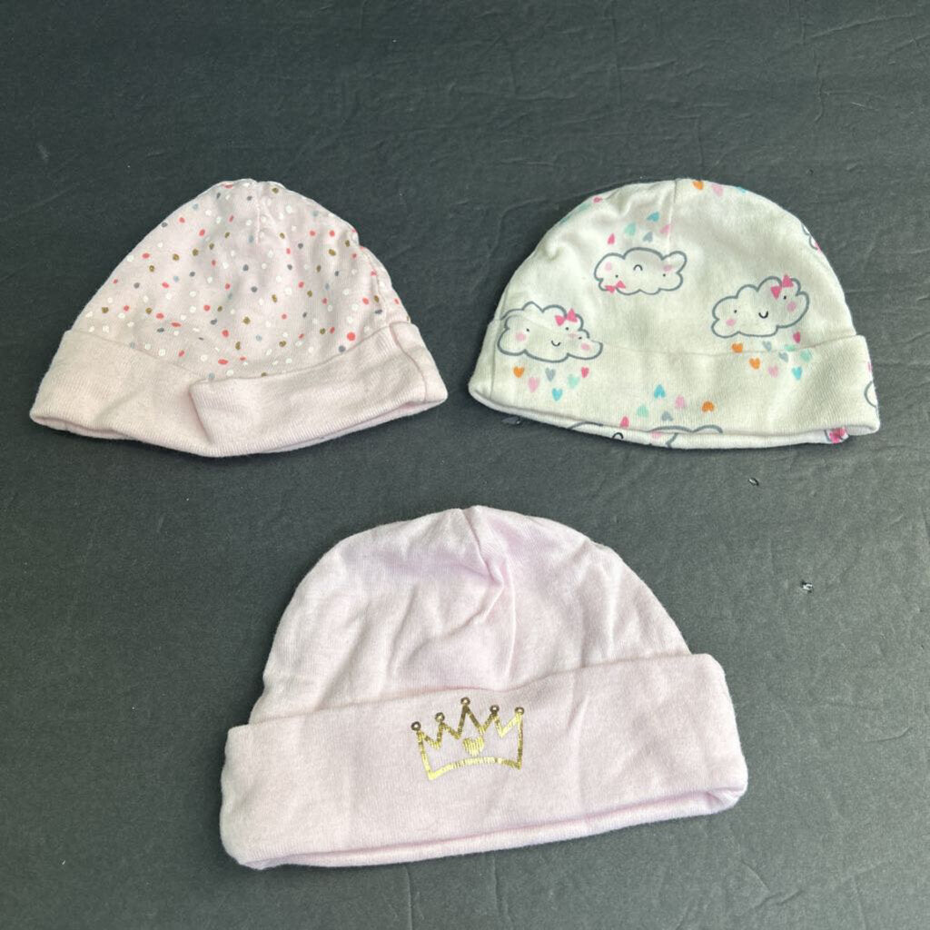 3pk Girls Infant Hats