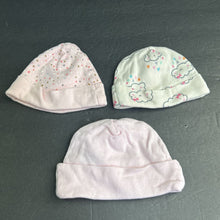 Load image into Gallery viewer, 3pk Girls Infant Hats
