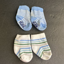 Load image into Gallery viewer, 2pk Boys Striped Socks
