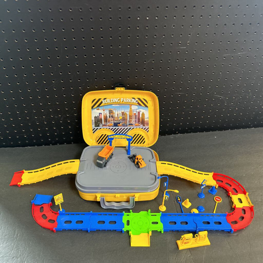 Construction Car Raceway Track Set